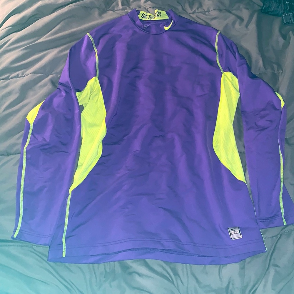 Nike Pro Combat Warm Athletic Long Sleeve Shirt